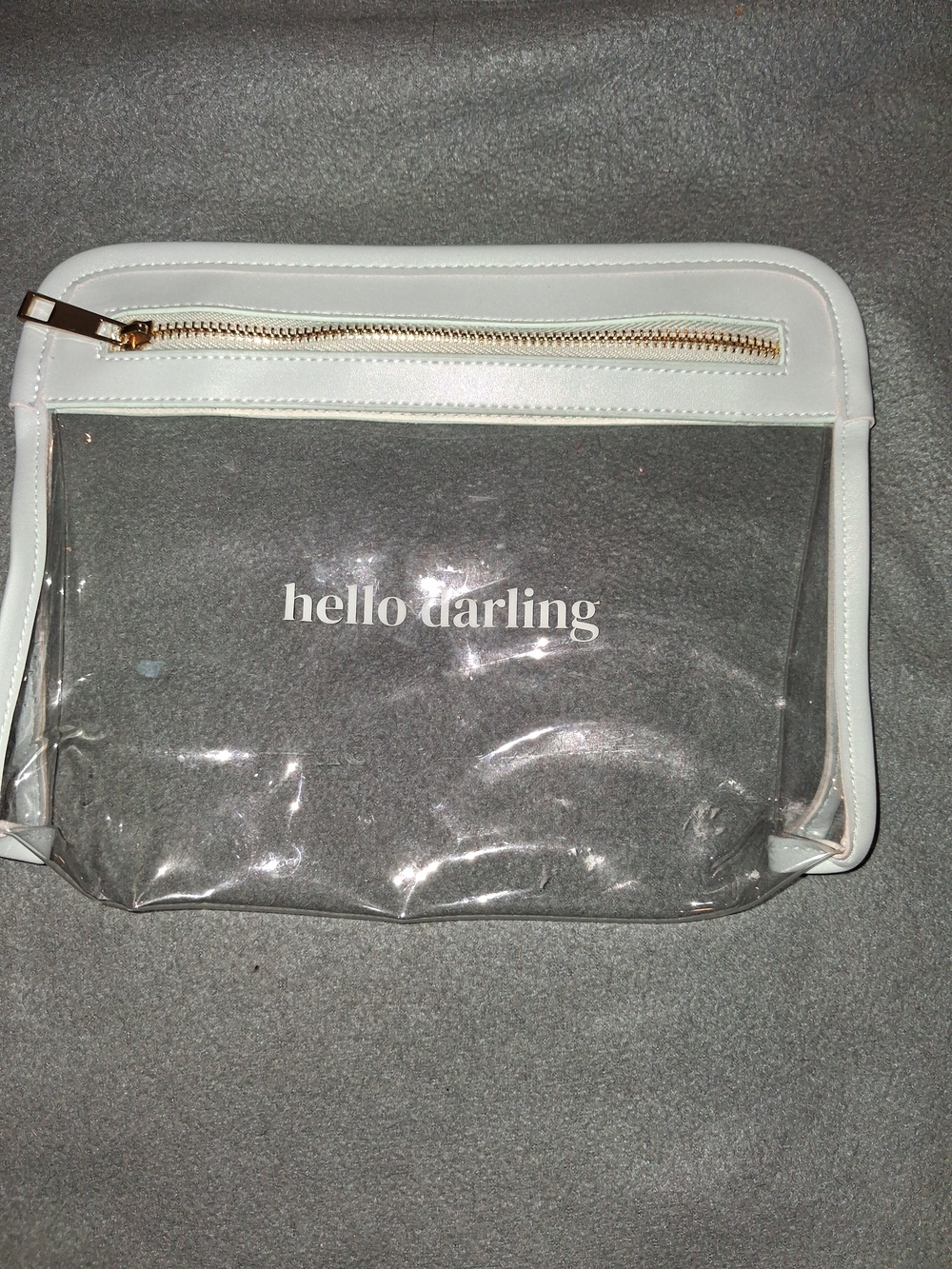 Hello Darling Clear Cosmetic Bag